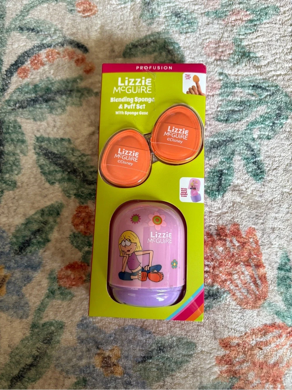 Lizzie McGuire Blending Sponge & Puff Set in Orange and Pink